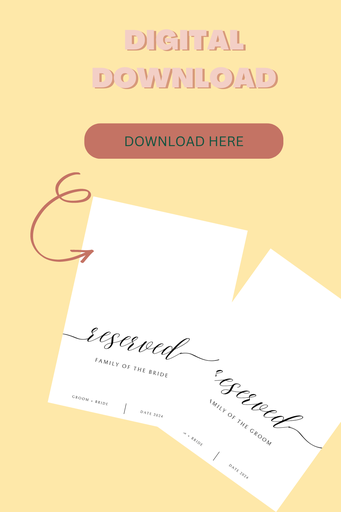 Reserved Sign template (Canva editable)