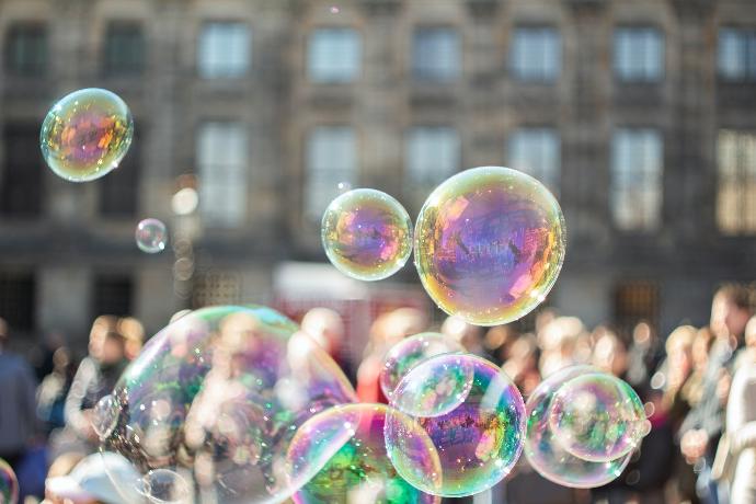 selective focus photo of bubbles