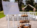 Dried Floral Confetti Cones with Display Stand & Signage