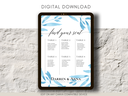 Seating Chart Digital Download