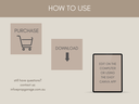 Seating Chart Digital Download