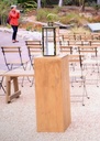 Brown Rustic Wooden Plinths 