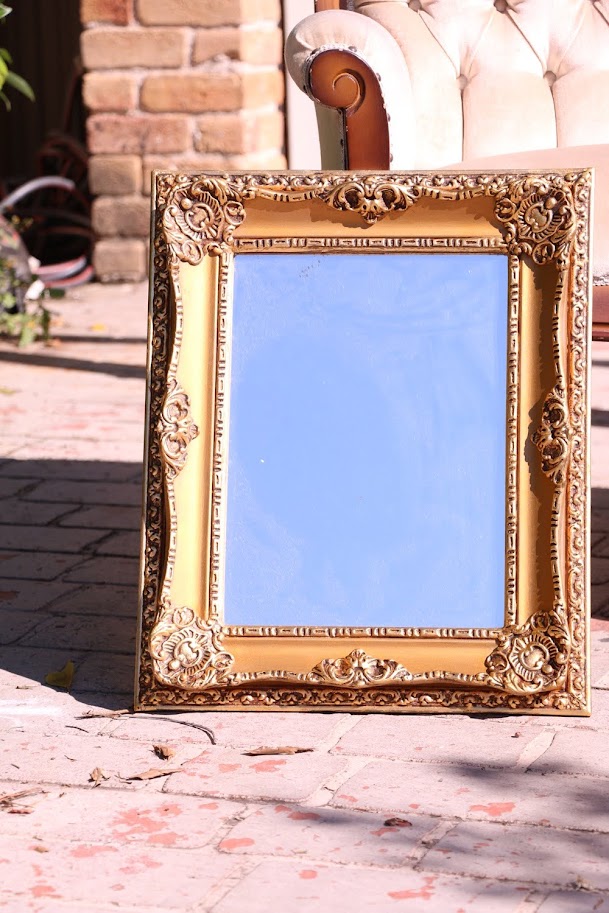 Vintage Gold Ornate Framed Mirror