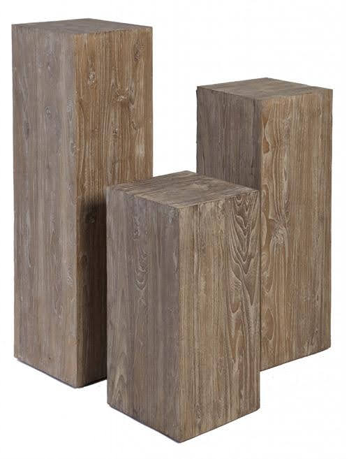 Vintage Mahogany Plinths