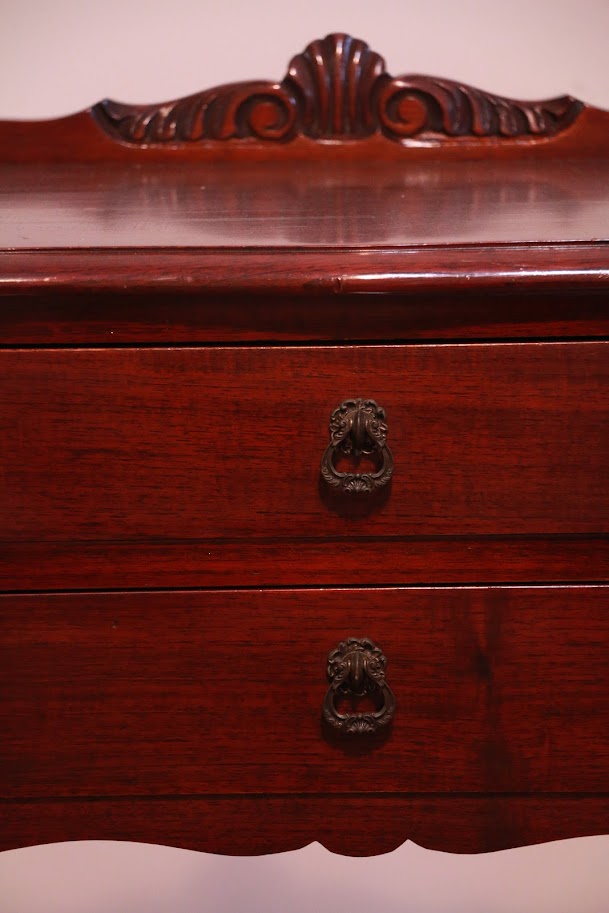 Vintage Brown 2 Drawer Console