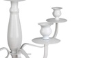 White 5 Arm Metal Vintage Candelabra