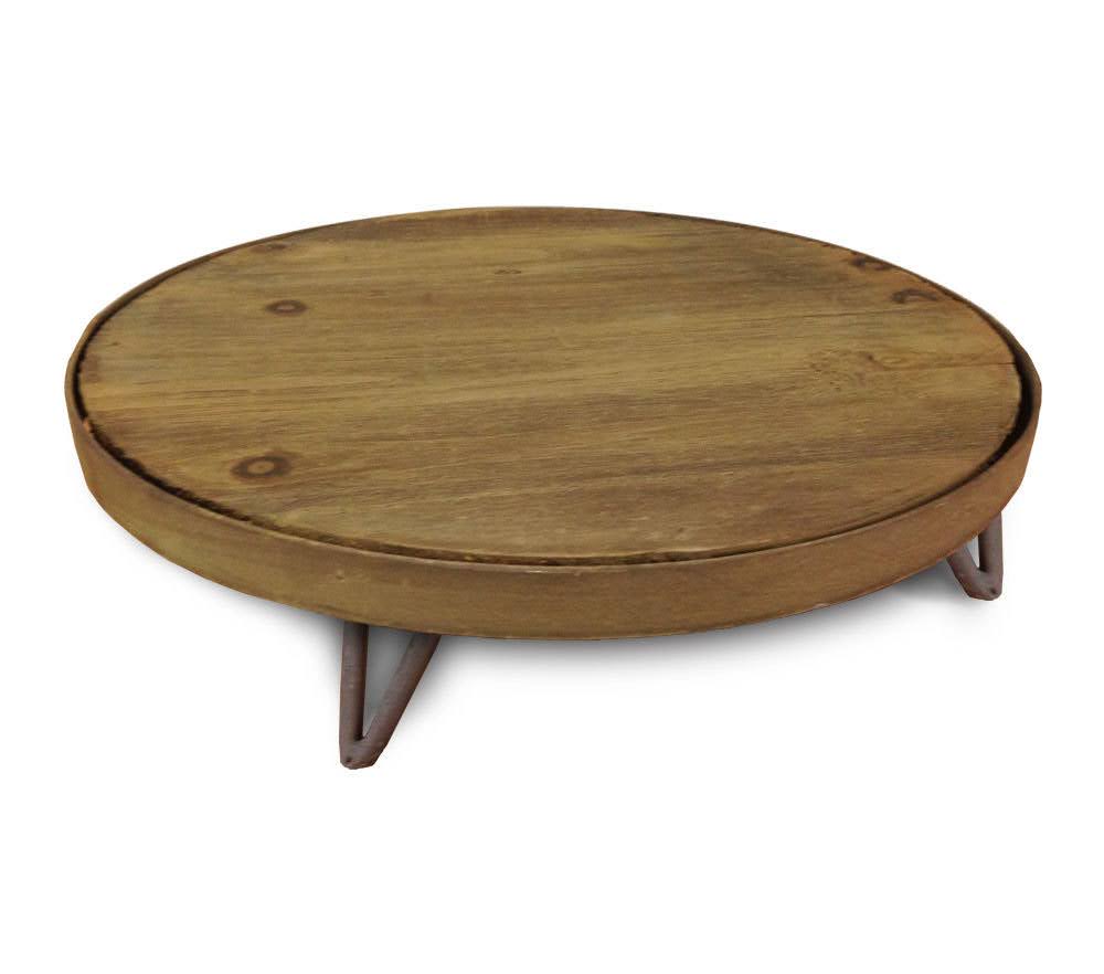 Rustic Barrel Top Riser Small - 30 cm