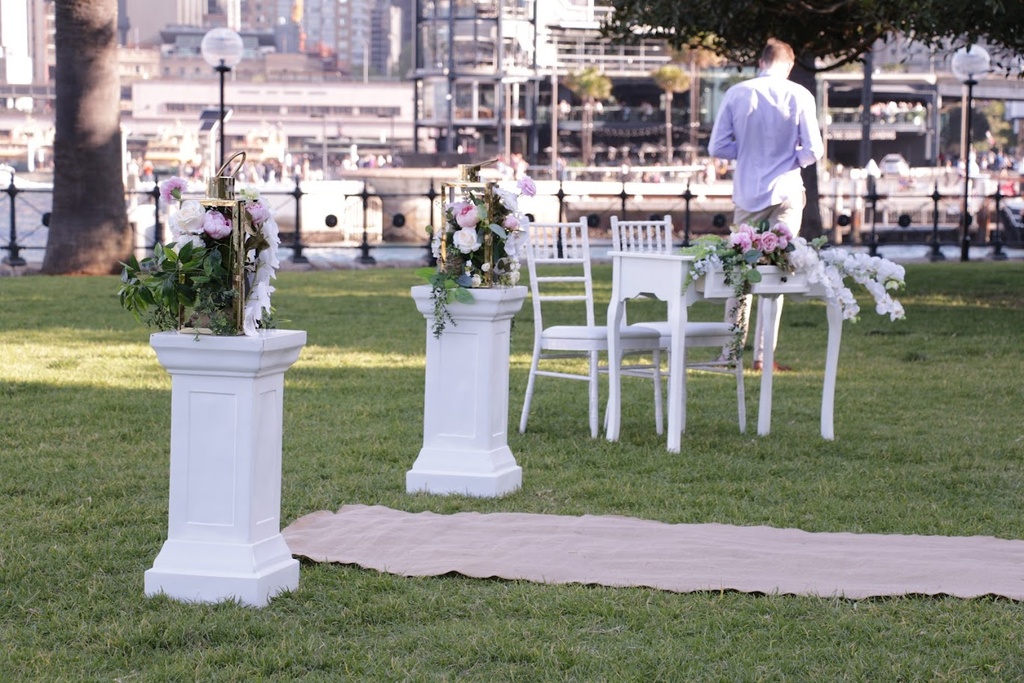 Vintage White Plinths