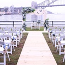 Large White Wooden Arbour