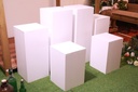 White Wooden Plinths - Medium (70cm)