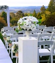 White Wooden Plinths - Medium (70cm)
