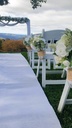Classic White Florals package- Arbour, plinths & signing table