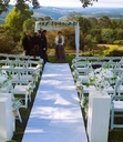 Classic White Florals package- Arbour, plinths & signing table