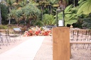 Gold Metal and Glass Lantern - Large