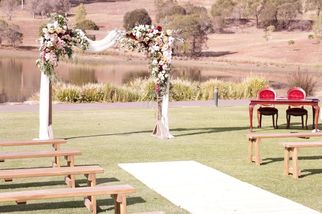 Large Rustic Brown Wooden Arbour
