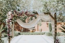 Large Rustic Brown Wooden Arbour