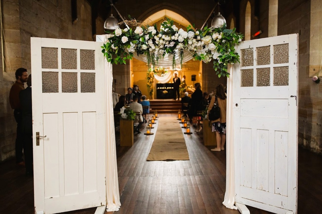 Double Vintage Doors Arbour