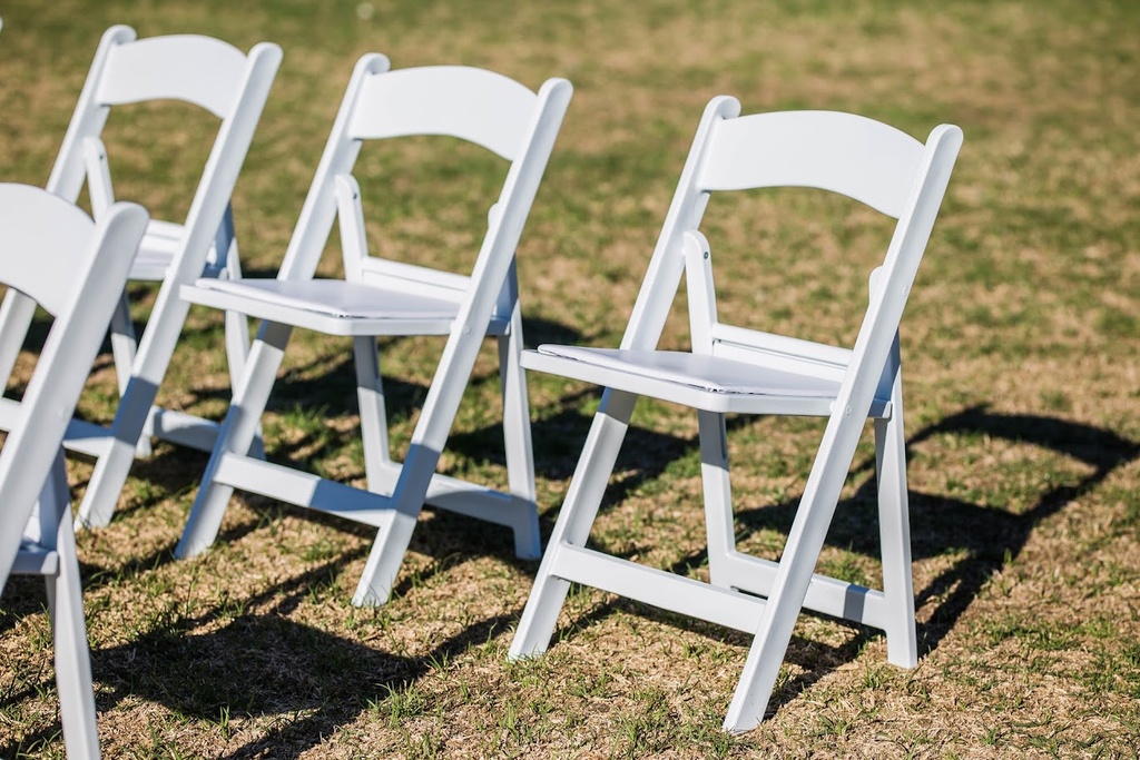 White Folding Americana Chair