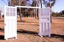 Double Vintage Doors Arbour