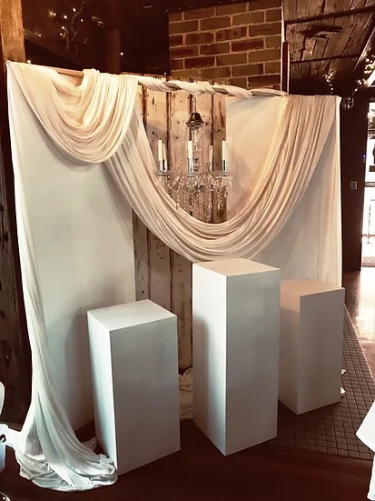 White Wooden Plinths - Medium (70cm)
