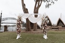 Luxury Satin Drapes - White