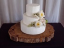 Large Rustic Wood Slice Table/Stand (D 75cm)