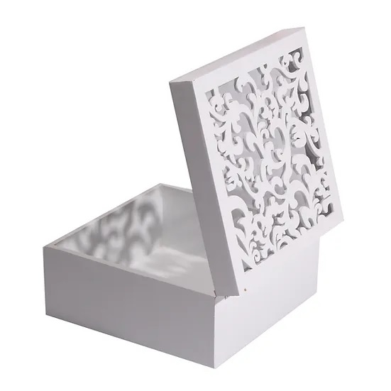 White Wooden Decorative Box - Large