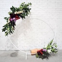 White Circular Metal Arch