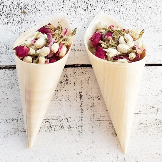 Dried Floral Confetti Cones