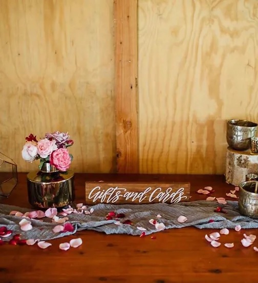 Wooden Gifts and Cards Sign