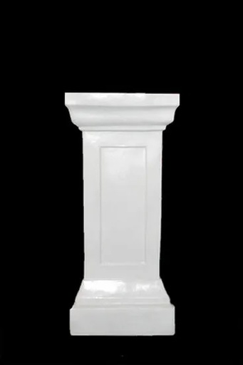 [Aisle Decorations] Medium White Gloss Pedestal Stand