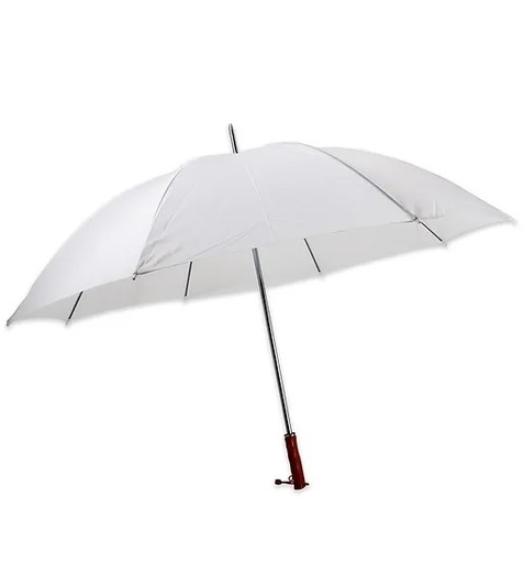 [Guest Comfort] White Wedding Umbrellas with Stand & Signage (For HIRE)