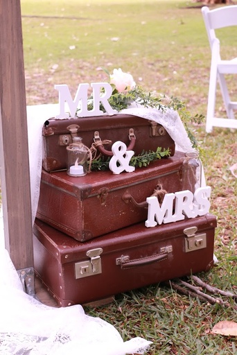 [Crates & Boxes] Vintage Brown Suitcases