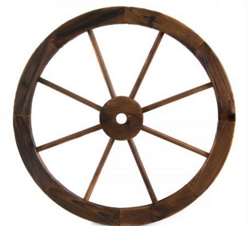 [Rustic Props] Wooden Wagon Wheel - 60cm