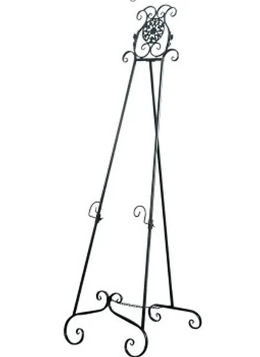 [Signs] Black Metal Scroll Easel