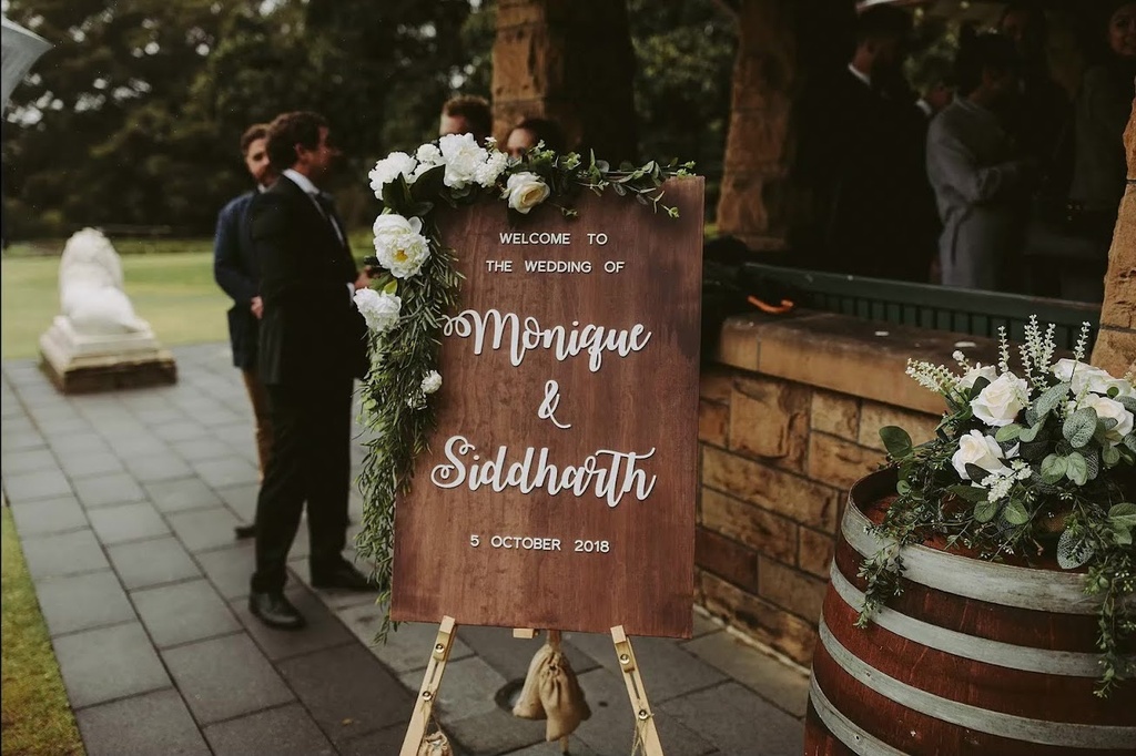 Hand-crafted Personalised Welcome Sign (To HIRE) | Prop Garage