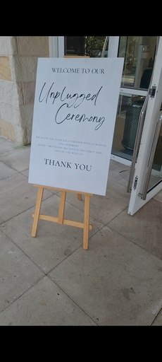Unplugged Ceremony Sign